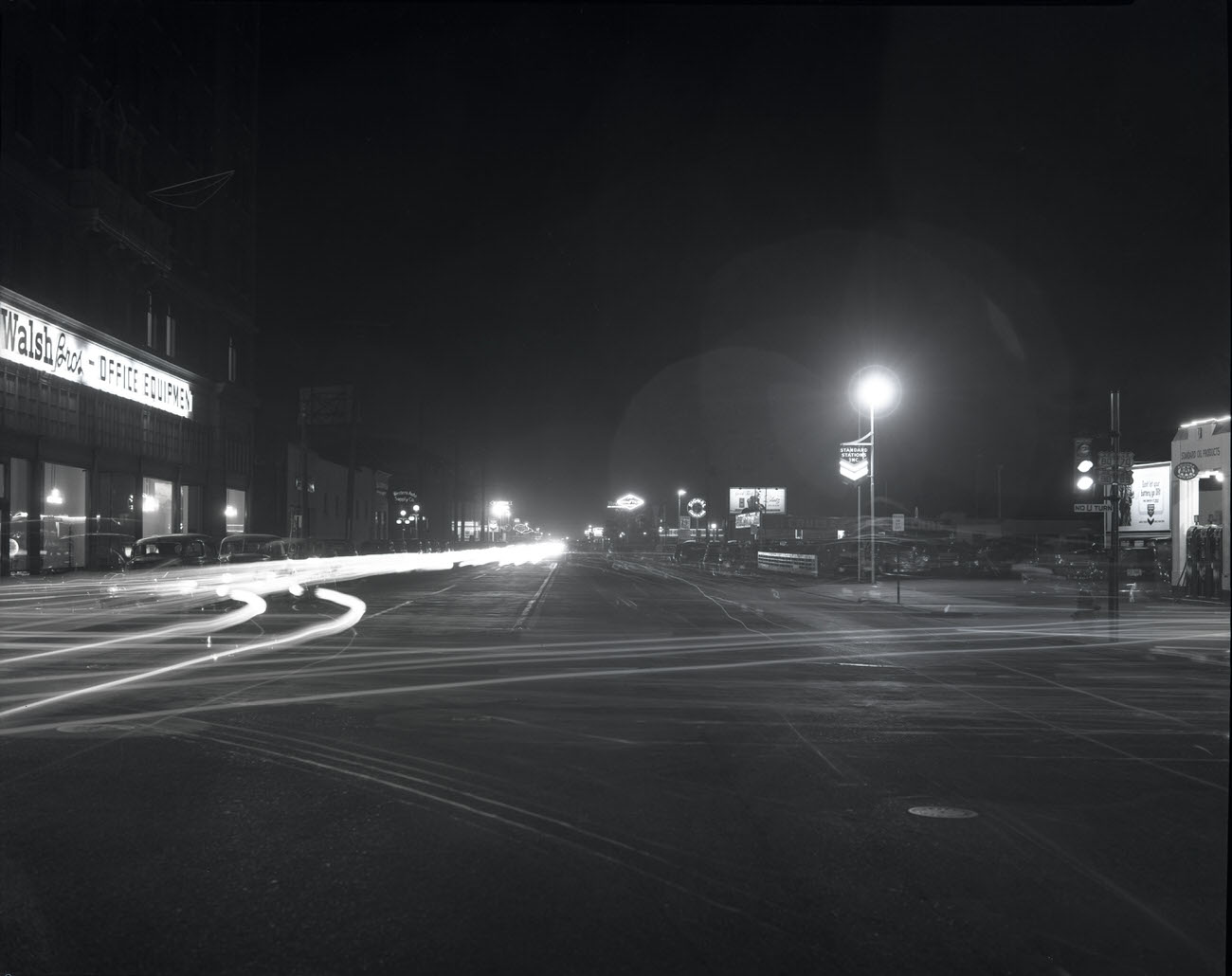 #29 Intersection of W. Van Buren St. and Central Ave. at Night, 1942