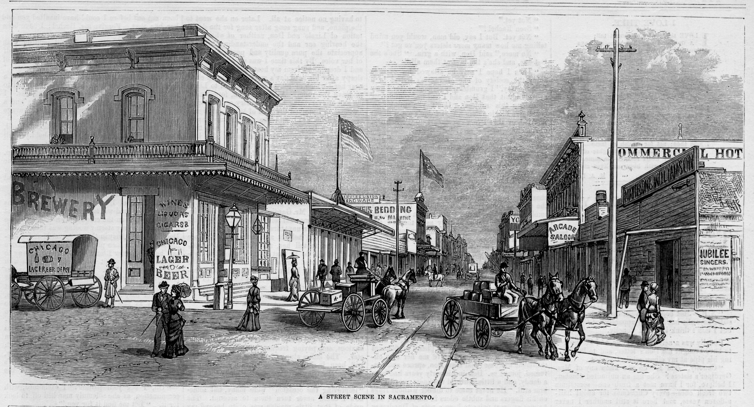 #1 A Street Scene in Sacramento, 1878