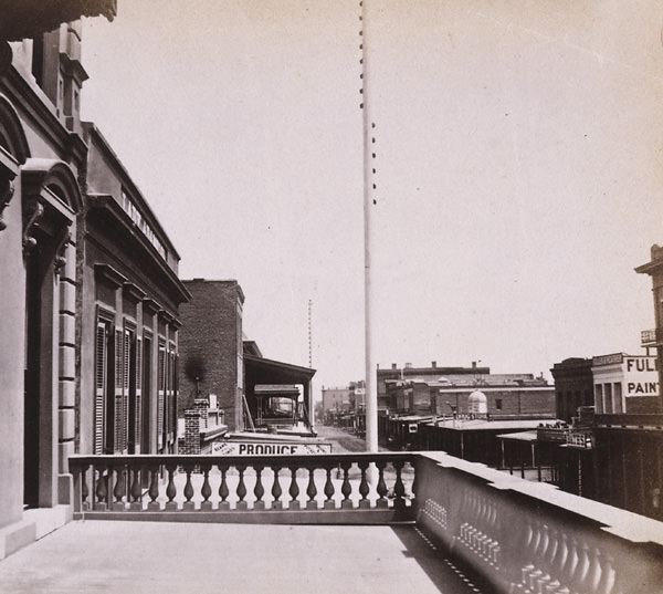 #117 K Street, Sacramento, from Kohn’s buillding, 1870s