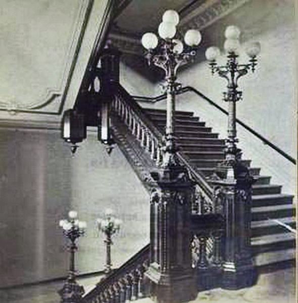 #2 Sacramento, Stairway of State Capitol, 1870s