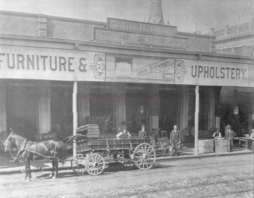 #33 John Breuner Furniture Company on K Street in Sacramento, 1871