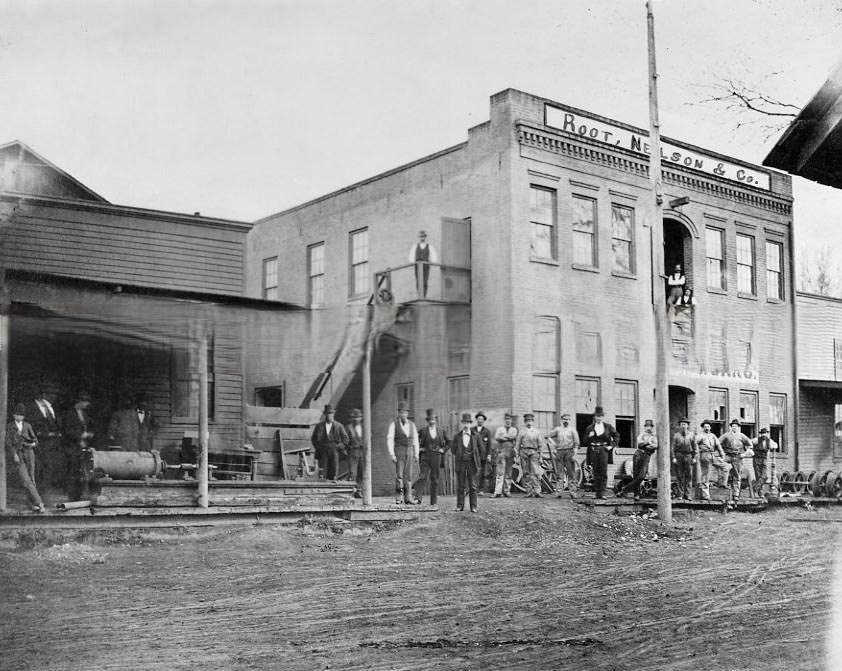 #35 The Union Iron Works of Root, Neilson & Company located at Front Street between N and O Streets, Sacramento, 1876