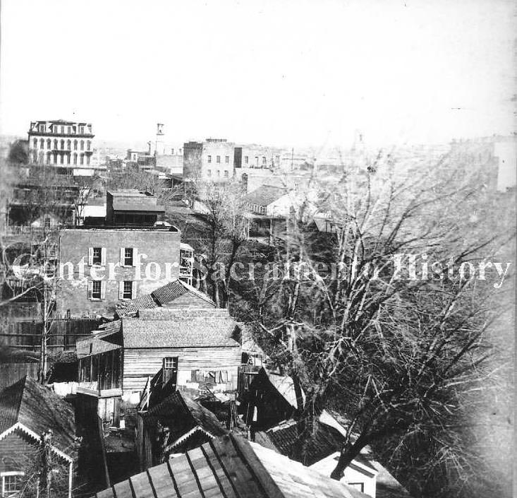 #38 Sacramento cityscape, 1870