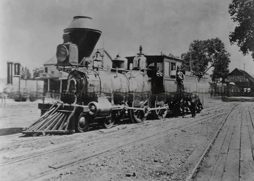 #55 C.P.R.R. Car Shop Drills Machine Department, 1876