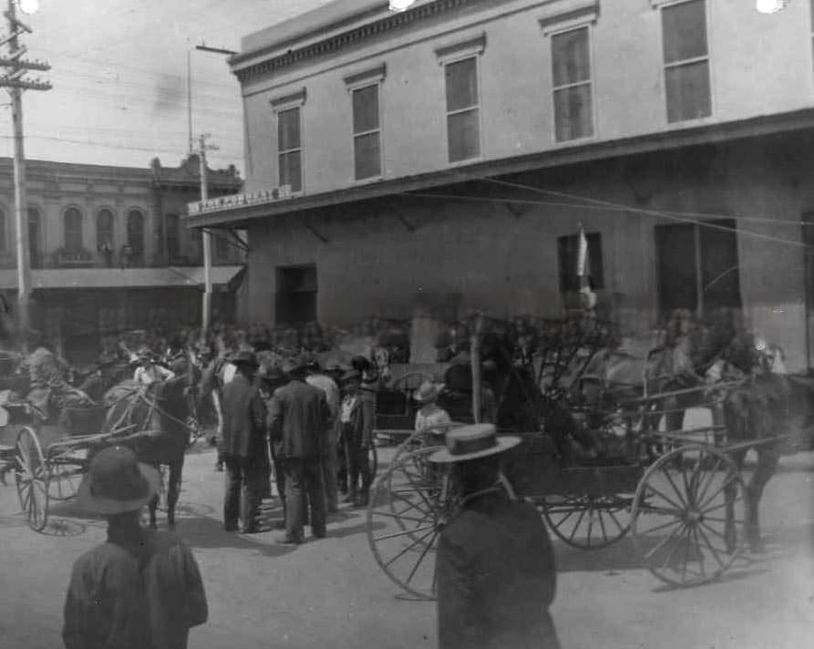 #79 Front view of the Central Pacific Railroad Hospital building, 1875