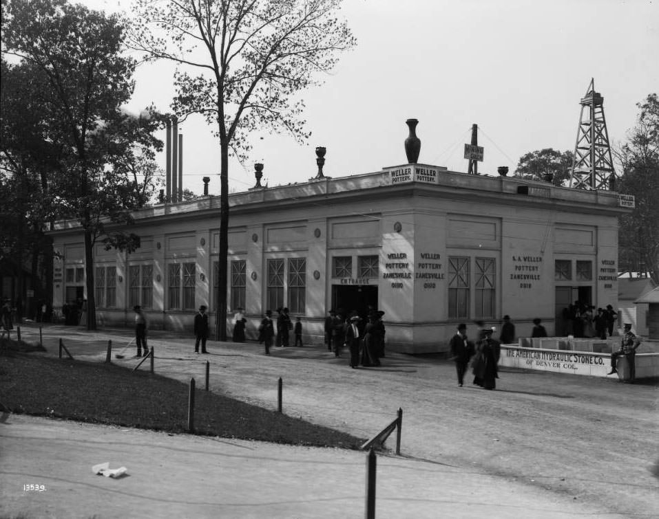 #111 The Weller Pottery building was located east of the Liberal Arts building at the Louisiana Purchae Exposition, 1904
