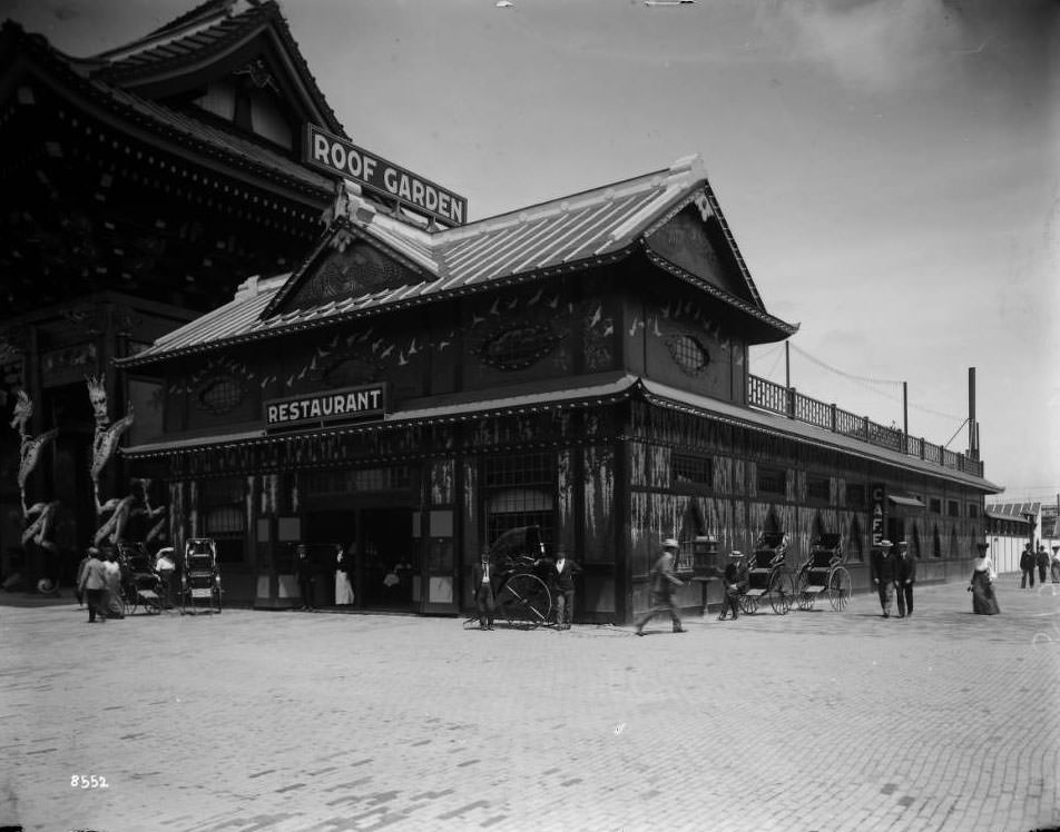 #127 The restaurant in Fair Japan on the Pike at the Louisiana Purchase Exposition, 1904