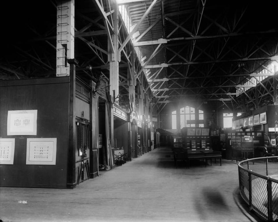 #165 A view of the German exhibit in the Forestry, Fish and Game building at the Louisiana Purchase Exposition, 1904