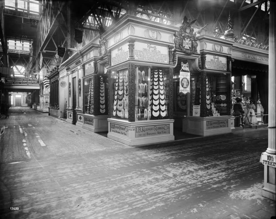 #193 I.B. Kleinert Rubber Company exhibit in the Palace of Manufactures, 1904
