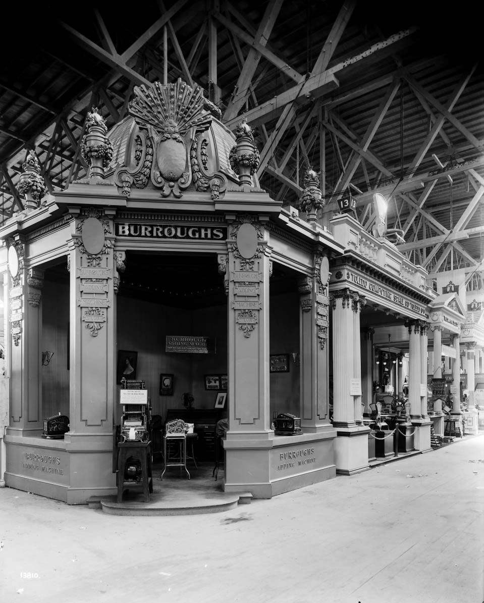 #200 Burroughs Adding Machine Co. exhibit in the Palace of Liberal Arts, 1904