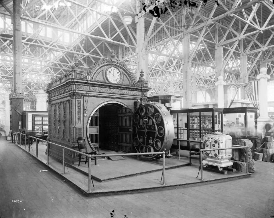 #202 Manganese Steel Safe Co. exhibit in the Palace of Mines and Metallurgy, 1904
