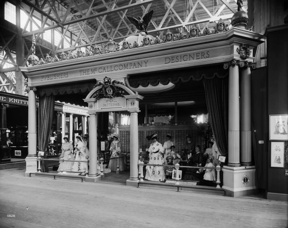 #203 McCall Company exhibit in the Palace of Manufactures, 1904