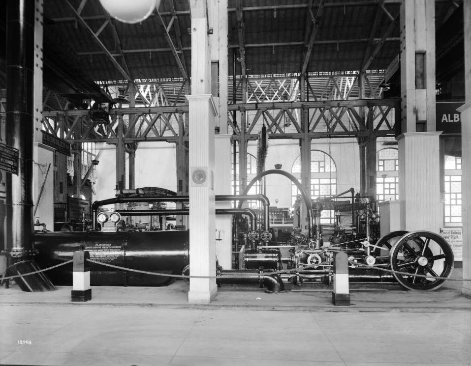 #87 The Alberger Condenser Company, New York City, displayed its barometric tube condenser and pumps in the Power Plant, Machinery Department, at the Louisiana Purchase Exposition, 1904