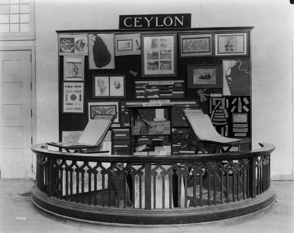 #97 Ceylon exhibit in the Palace of Education and Social Economy, 1904