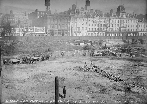 #1 Construction begins on New Union Station, 1910s