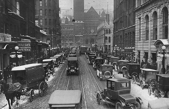 #158 Bay Street traffic, 1924