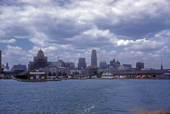 #159 Another very different-looking skyline, 1950s