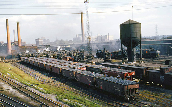 #163 The massive railway lands before the CN Tower and condo developments, 1950s