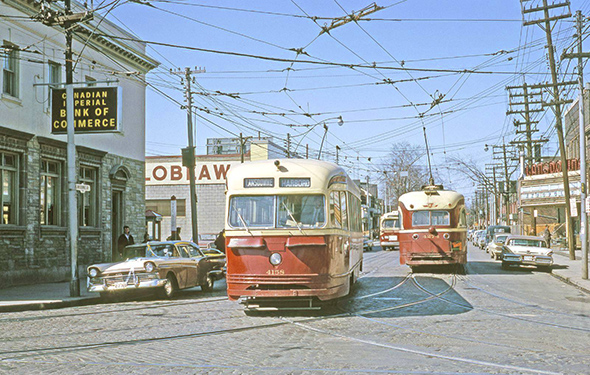 #179 Looking north on Lansdowne from Bloor, 1966