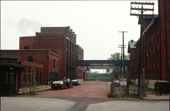 #65 The main gates to the Distillery at Mill and Trinity streets.1990s