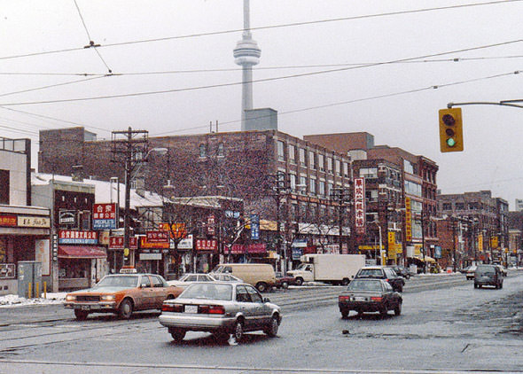 #39 The CN Tower over Chinatown.1990s
