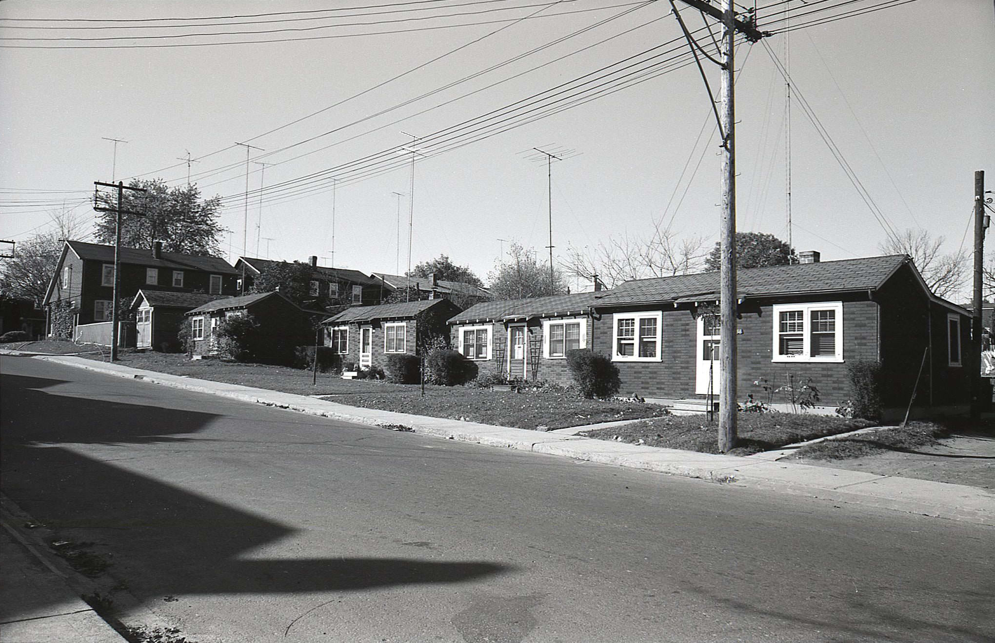 #155 North side of Norway Ave, looking west toward Elmer Ave., 1960.
