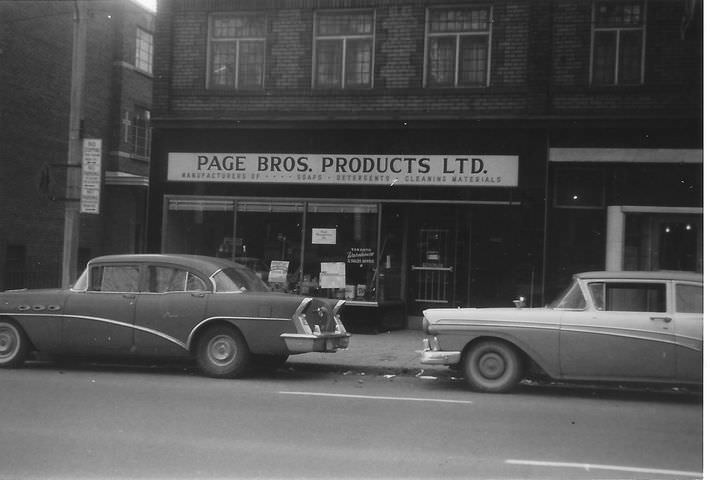 #121 Page Bros manufactured soaps, other cleaning supplies, and industrial chemicals, 1970s