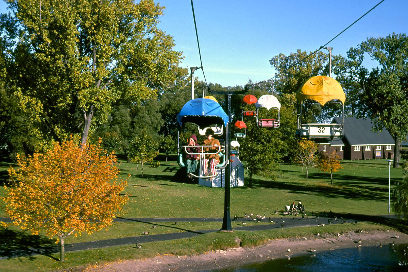 #136 Chairlift at Centreville in the fall of 1974.