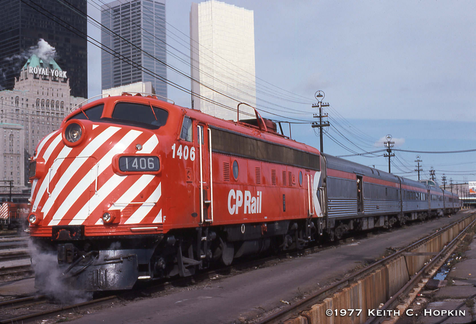 #160 The Canadian’ parked in Toronto, Oct. 1977.