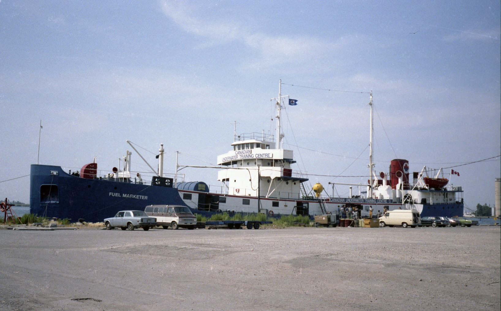 #51 The ‘Fuel Marketer’ moored in Toronto’s Portlands as the Canadian Underwater Training Centre, 1981