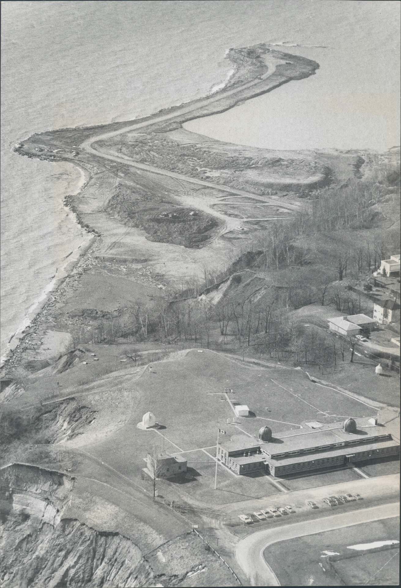 #161 The view of Bluffer’s Park under construction from the bottom of Eastville Avenue, 1973