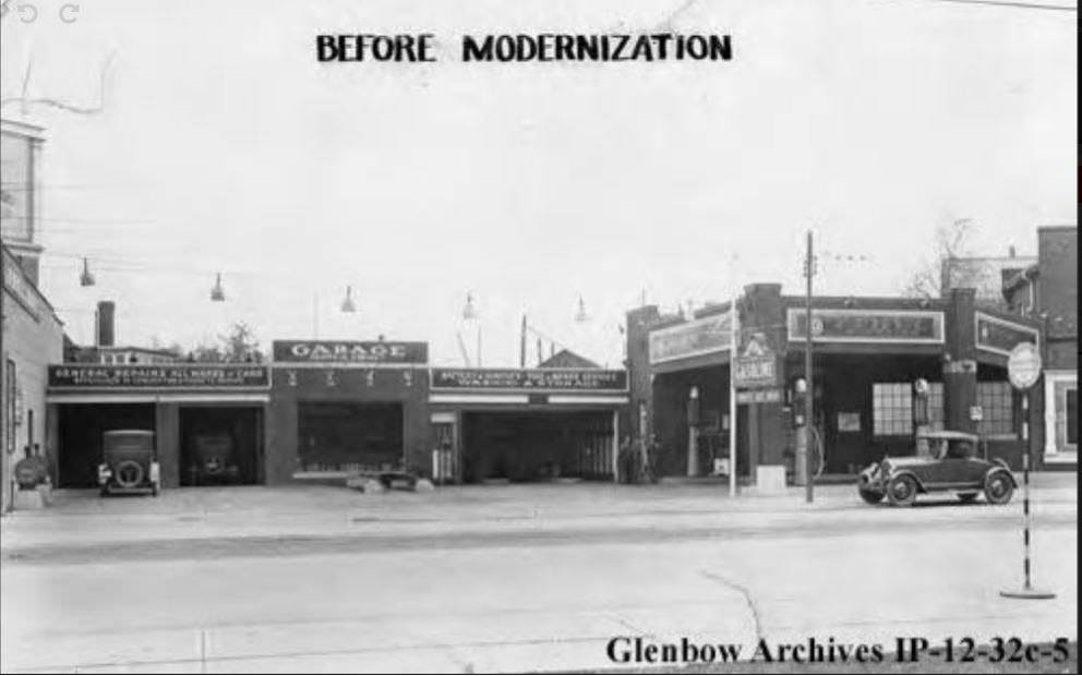 #76 Imperial Oil service station before modernization, Toronto, 1918