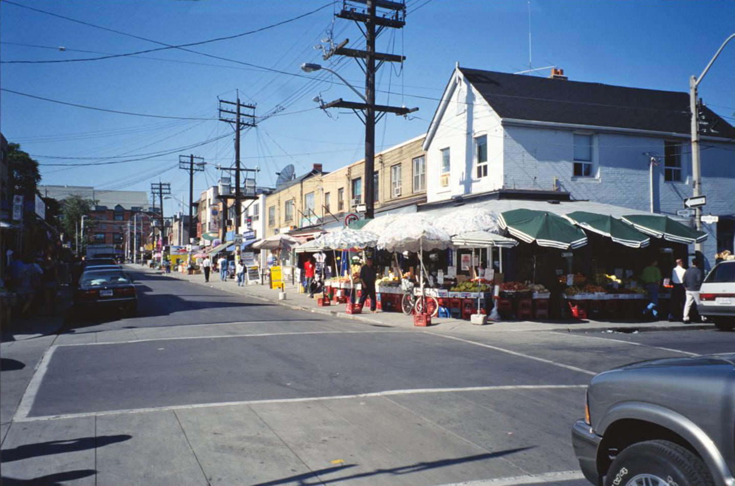 #70 Augusta Ave., looking north from Nassau, 1980s.