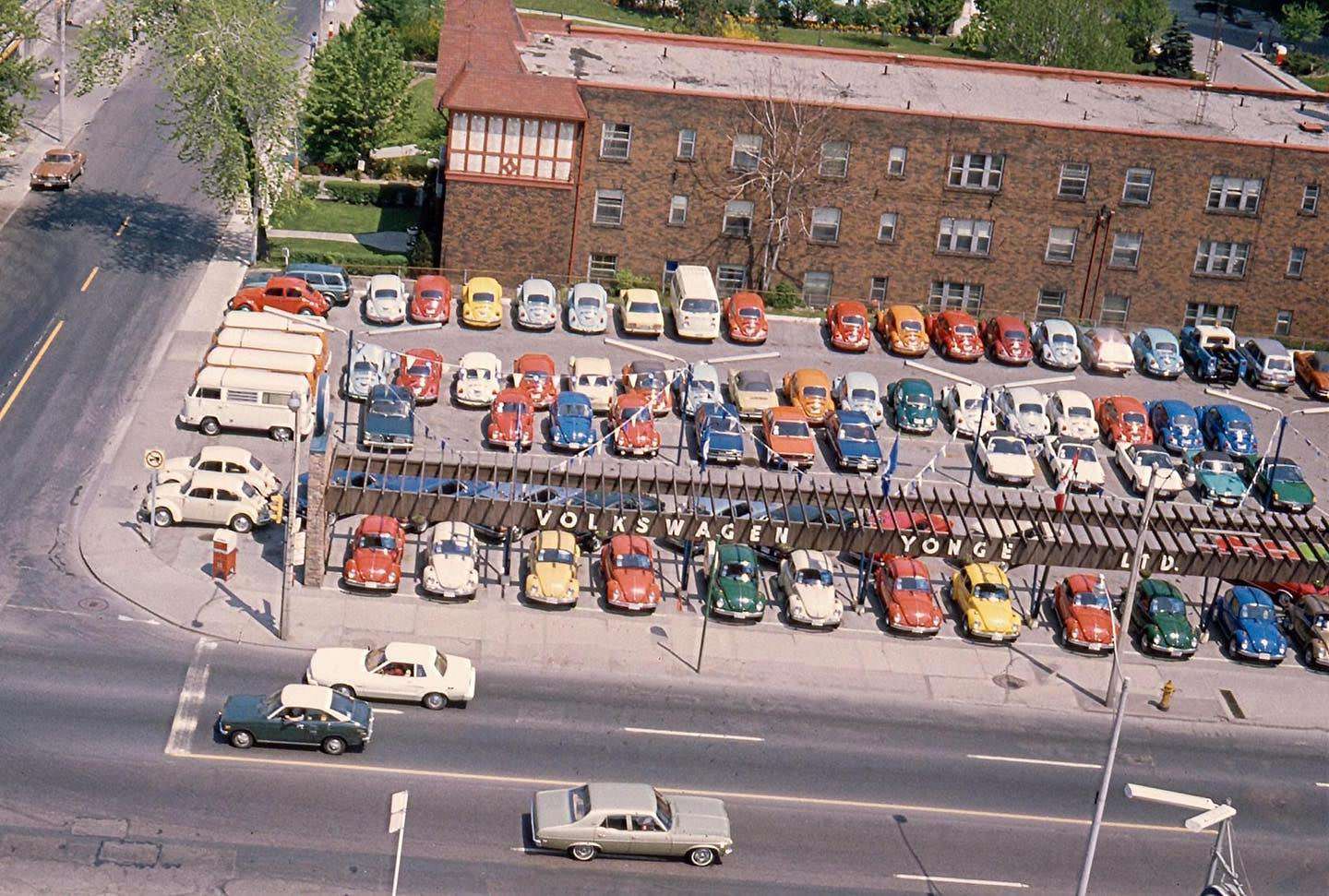 #167 Shot from the tip of Toronto Fire Department Aerial 24 in May of 1975