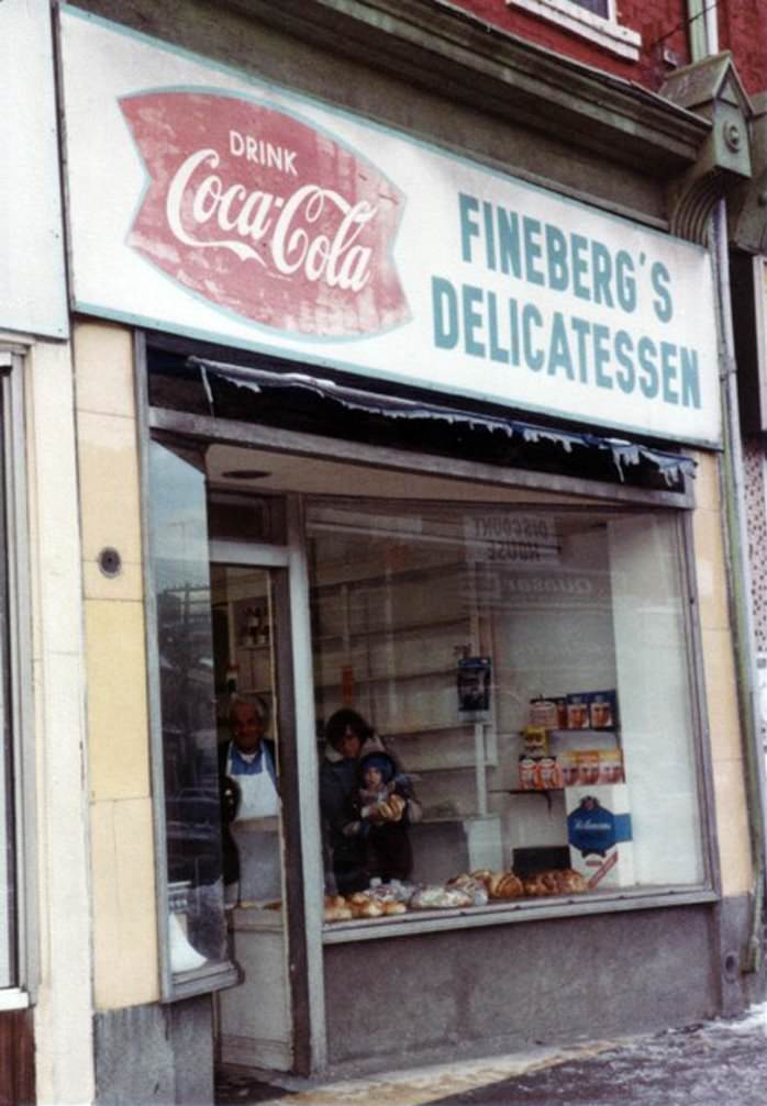#83 Fineberg’s Delicatessen at 648 Queen St. West, 1972
