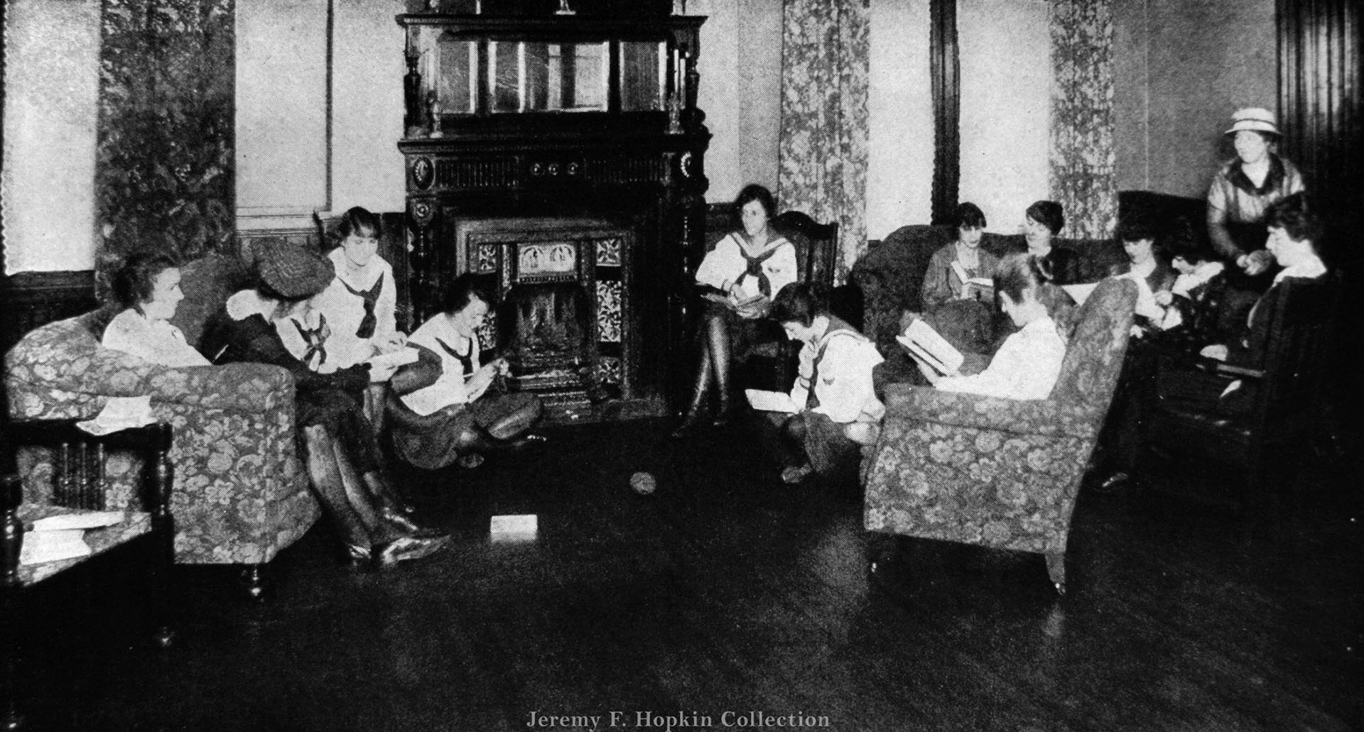 #68 The big sitting room at the Eaton Women’s Club, 1900s