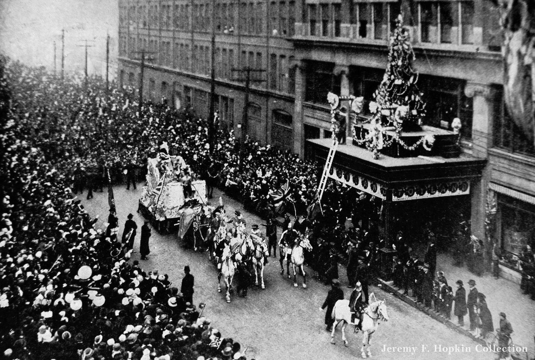#69 The arrival of Santa Claus at Eaton’s Toyland, Toronto, 1900s