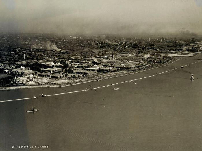#130 Aerial View of Toronto take during Industrial Exposition. 5 Sept, 1928