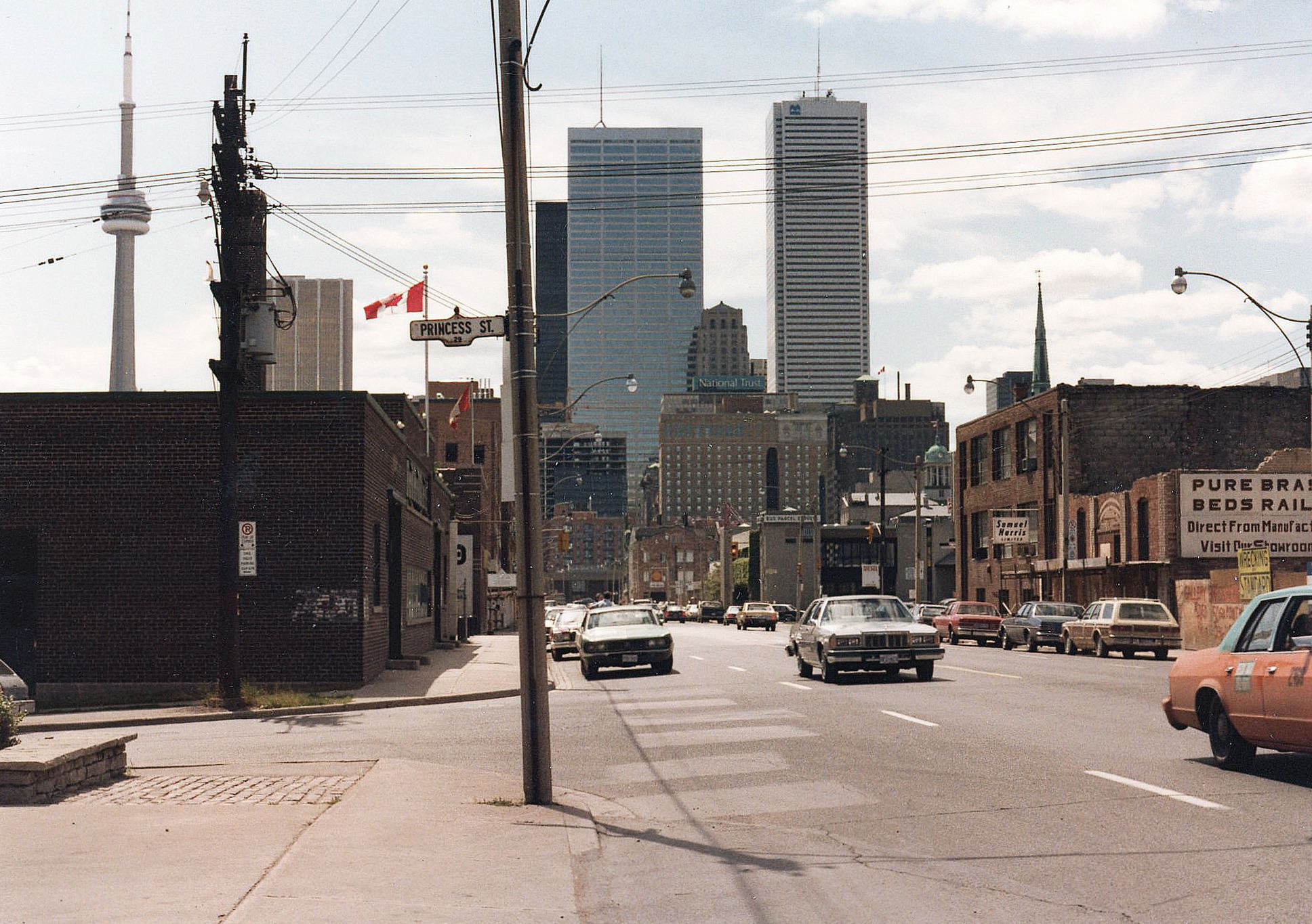 #131 Looking west on Front Street from Princess Street, 1970s