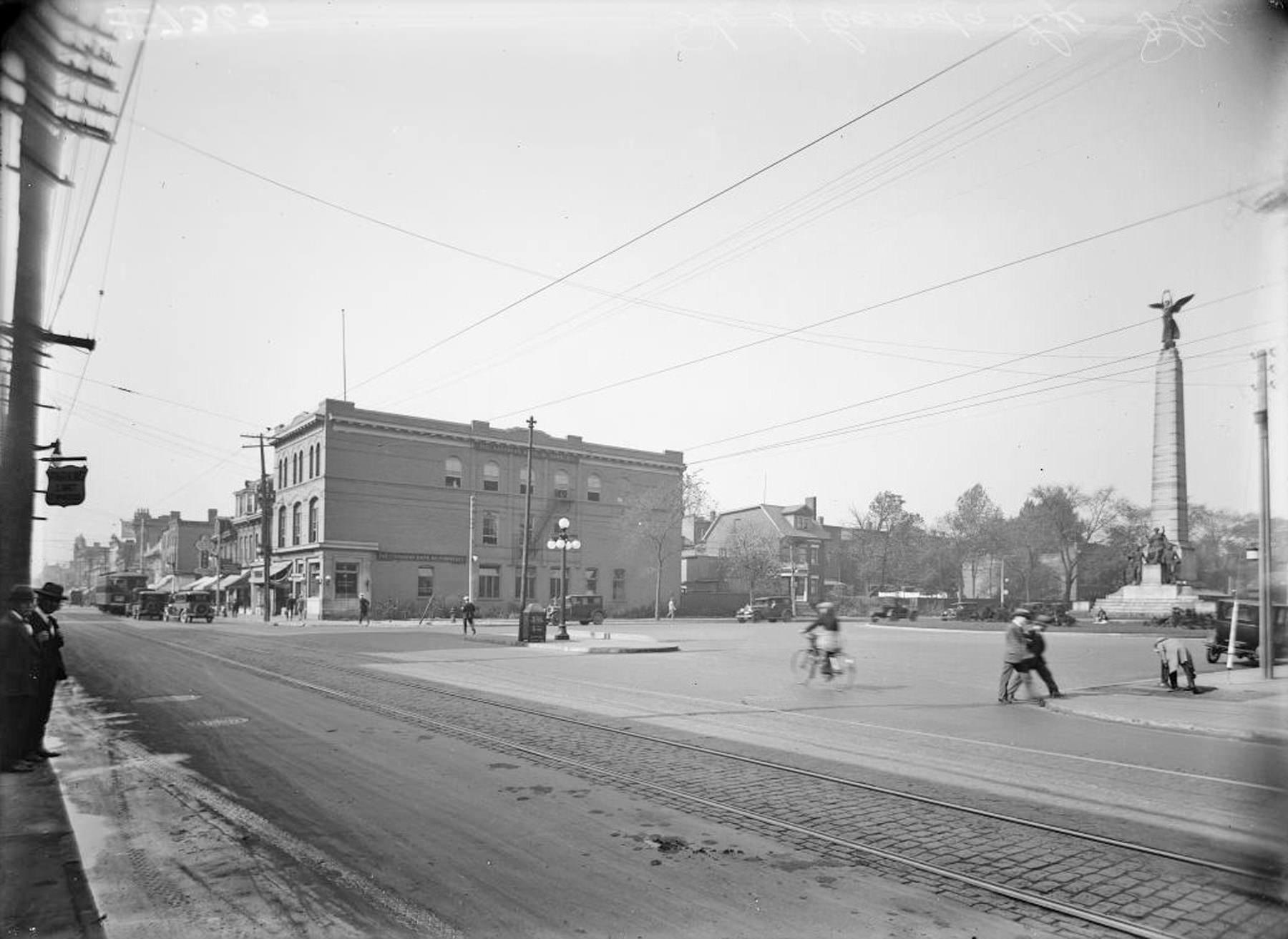 #131 Future location of the Canada Life Building, University Ave. and Queen St. W., looking northwest, 1924.