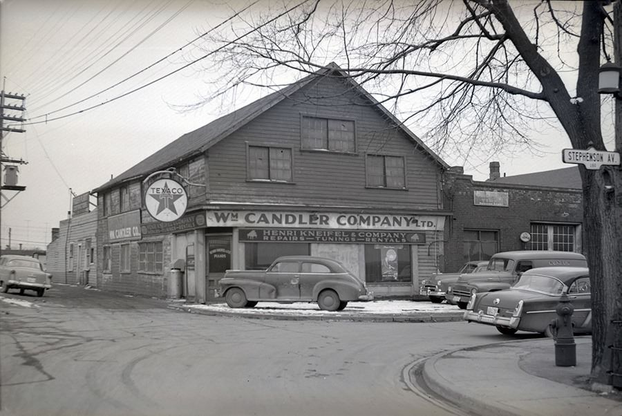 #132 The southwest corner of Main Street at Stephenson Avenue in 1954