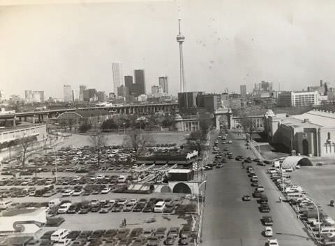 #144 Sportsmen’s Show 1976 Exhibition Place photo taken from Bulova tower