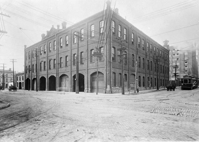 #83 Toronto railway company Carhouse bldg early 1900s