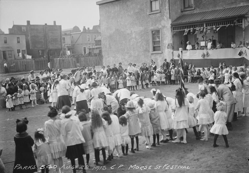 #87 Morse Street Playground — Festival – August 28, 1915