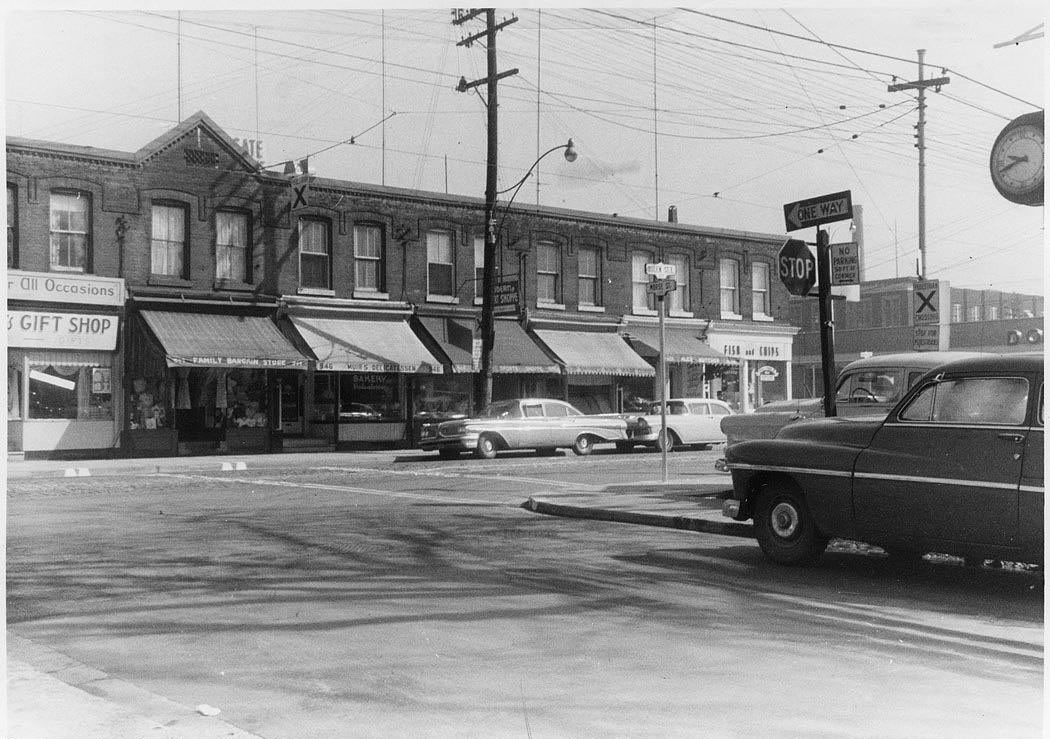 #135 Southeast corner Morse and Queen Street, 1959