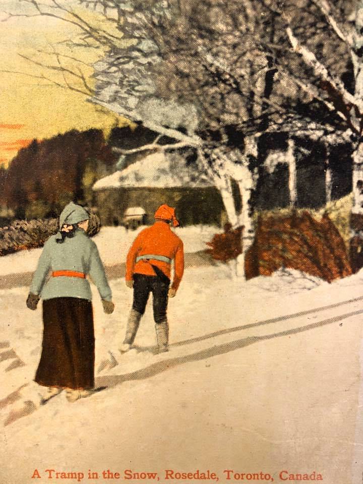 #84 A Tramp in the Snow, Rosedale, Toronto, Canada. June 1st, 1909.