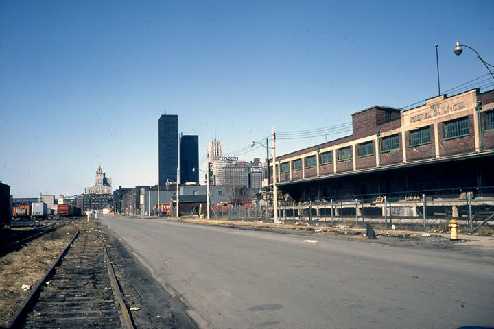 #171 The Esplanade looking west from Berkeley Street to Sherbourne Street, 1969