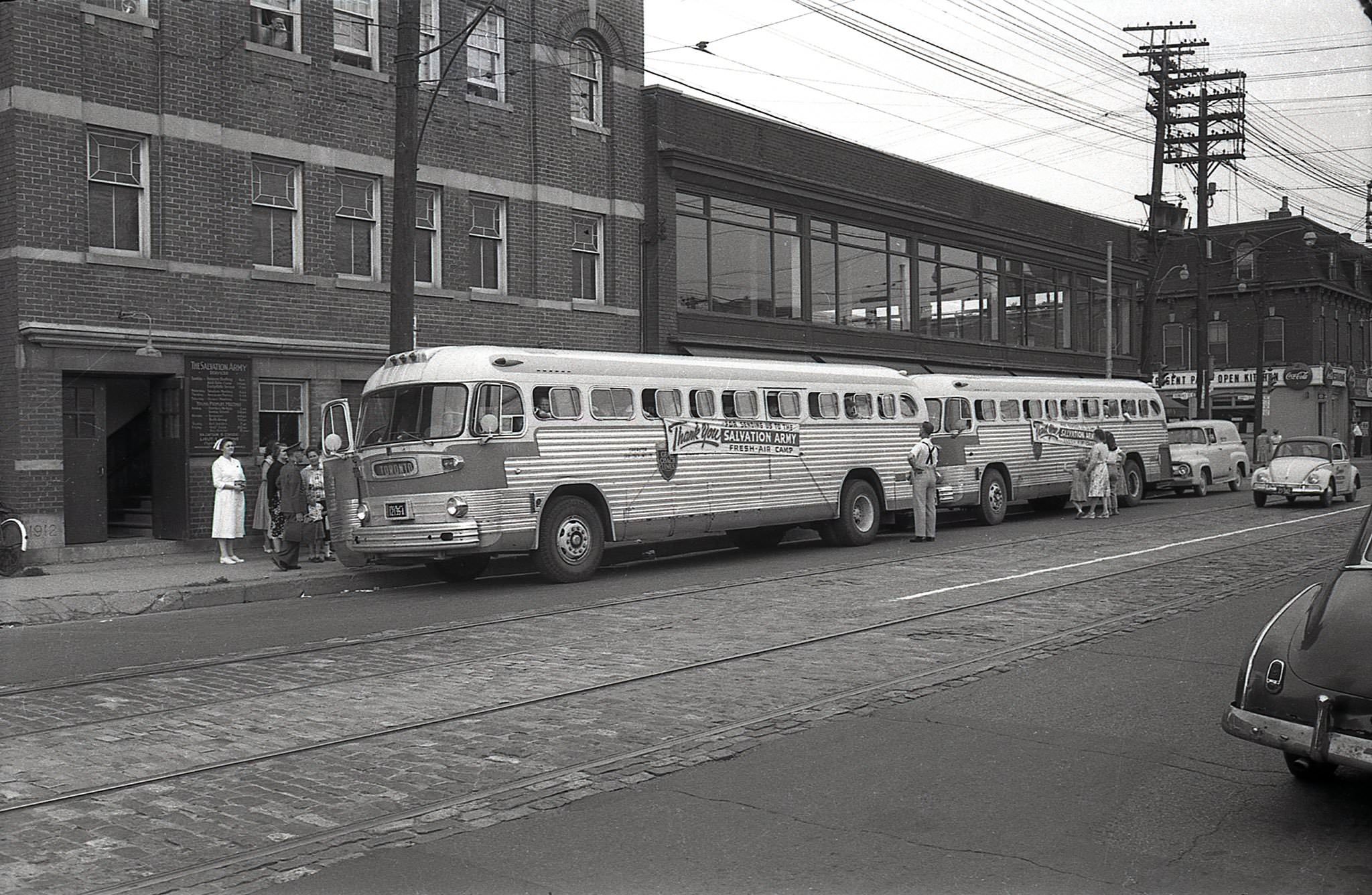 #5 Looking northwest towards Dundas & Parliament, 1960s.