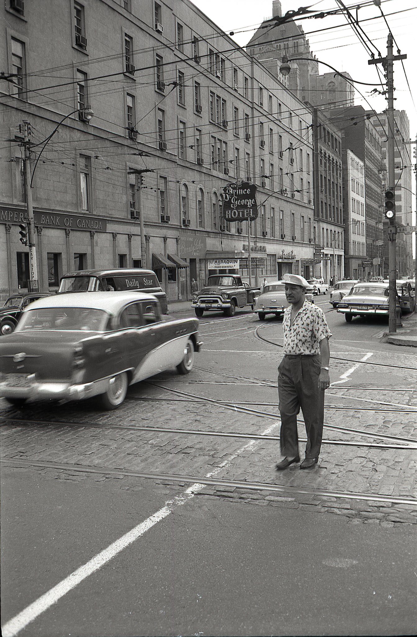 #2 Looking south on York Street, from King. 91 York – New Prince George Hotel, 1961