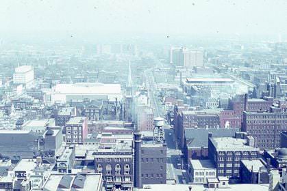#54 Downtown Toronto facing east along what street, 1966